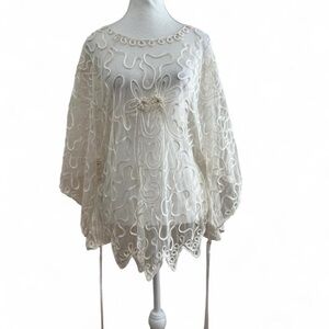 Elegant White Lace Blouse